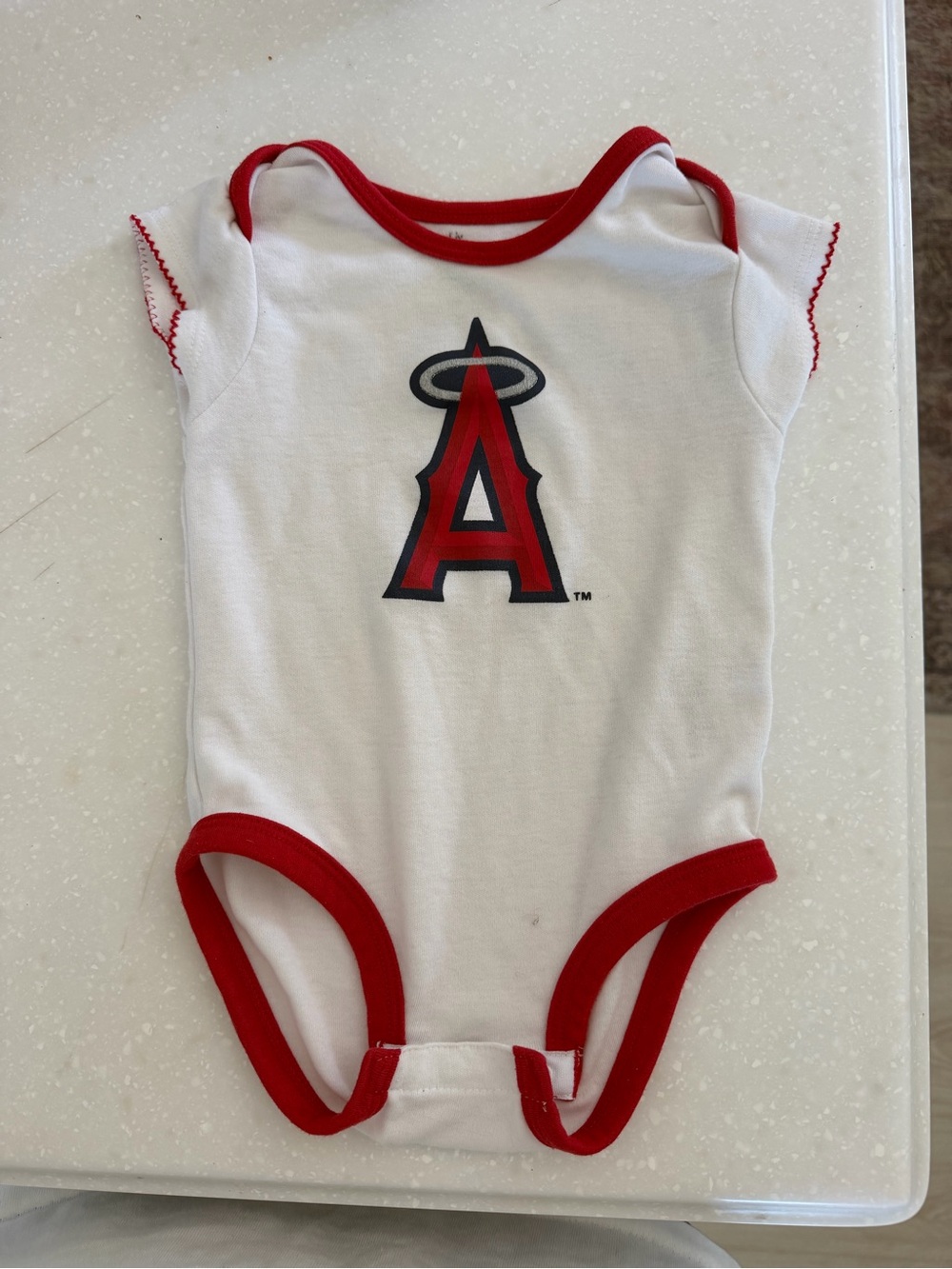 Angels baseball Baby Onesie